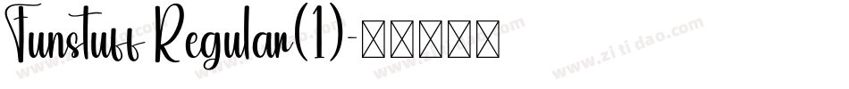 Funstuff Regular(1)字体转换